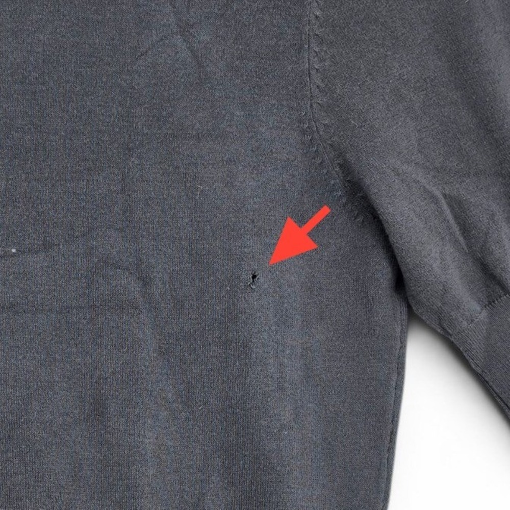 Majestic Filatures Gray Organic Cotton Turtleneck Sweater F 1 US XS Quiet Luxury - Picture 4 of 7